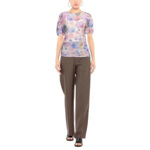 GANNI puff sleeve top